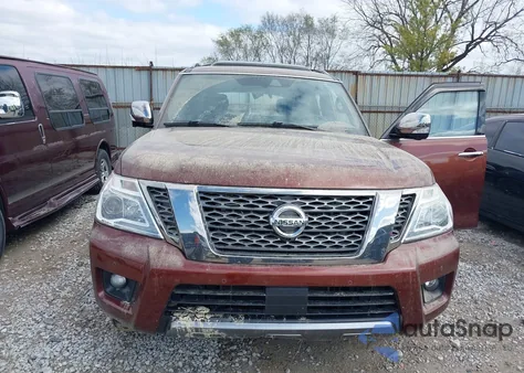 2018 Nissan Armada Platinum from USA, damaged, VIN JN8AY2NE5J9733580